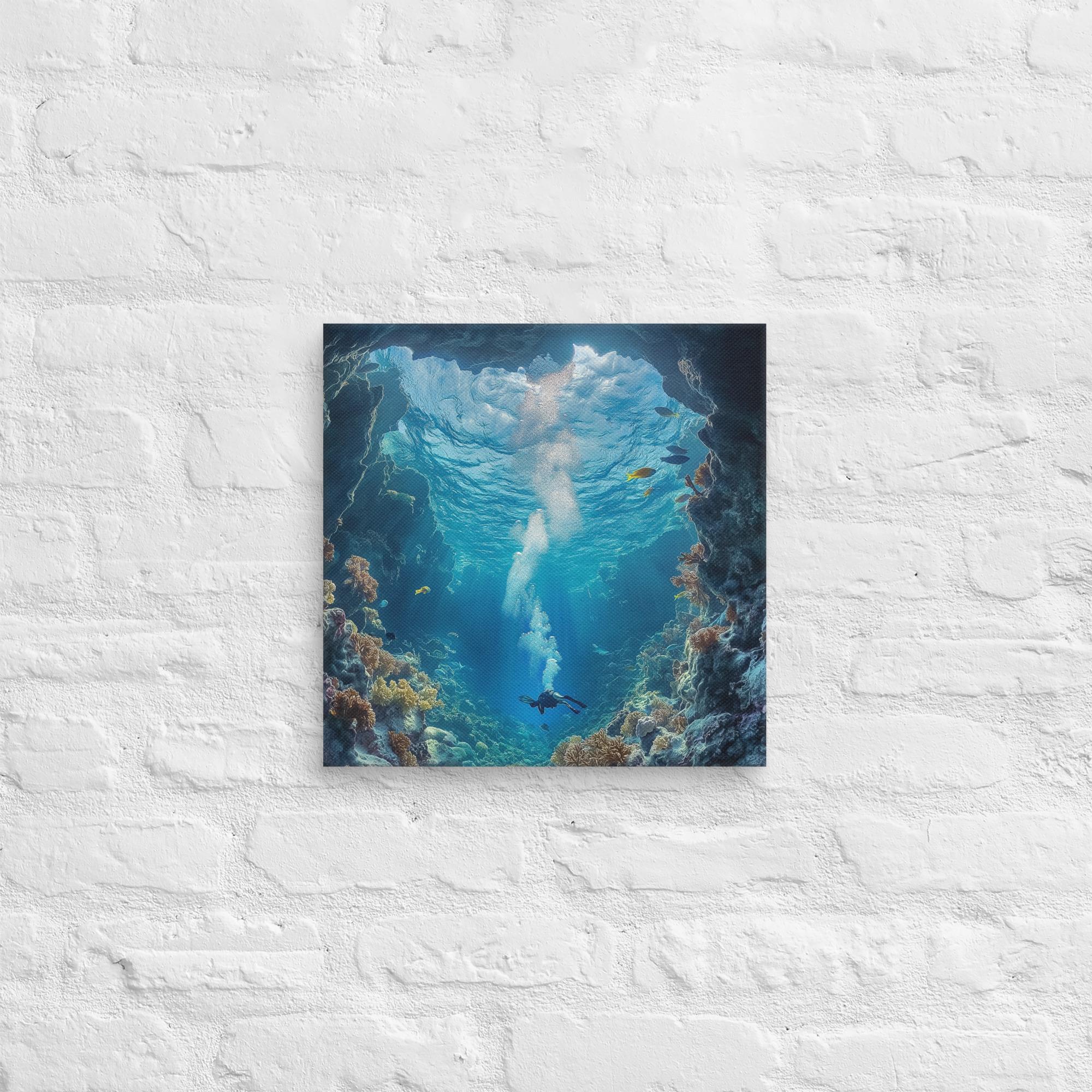 Exploring the Blue Abyss Canvas 9