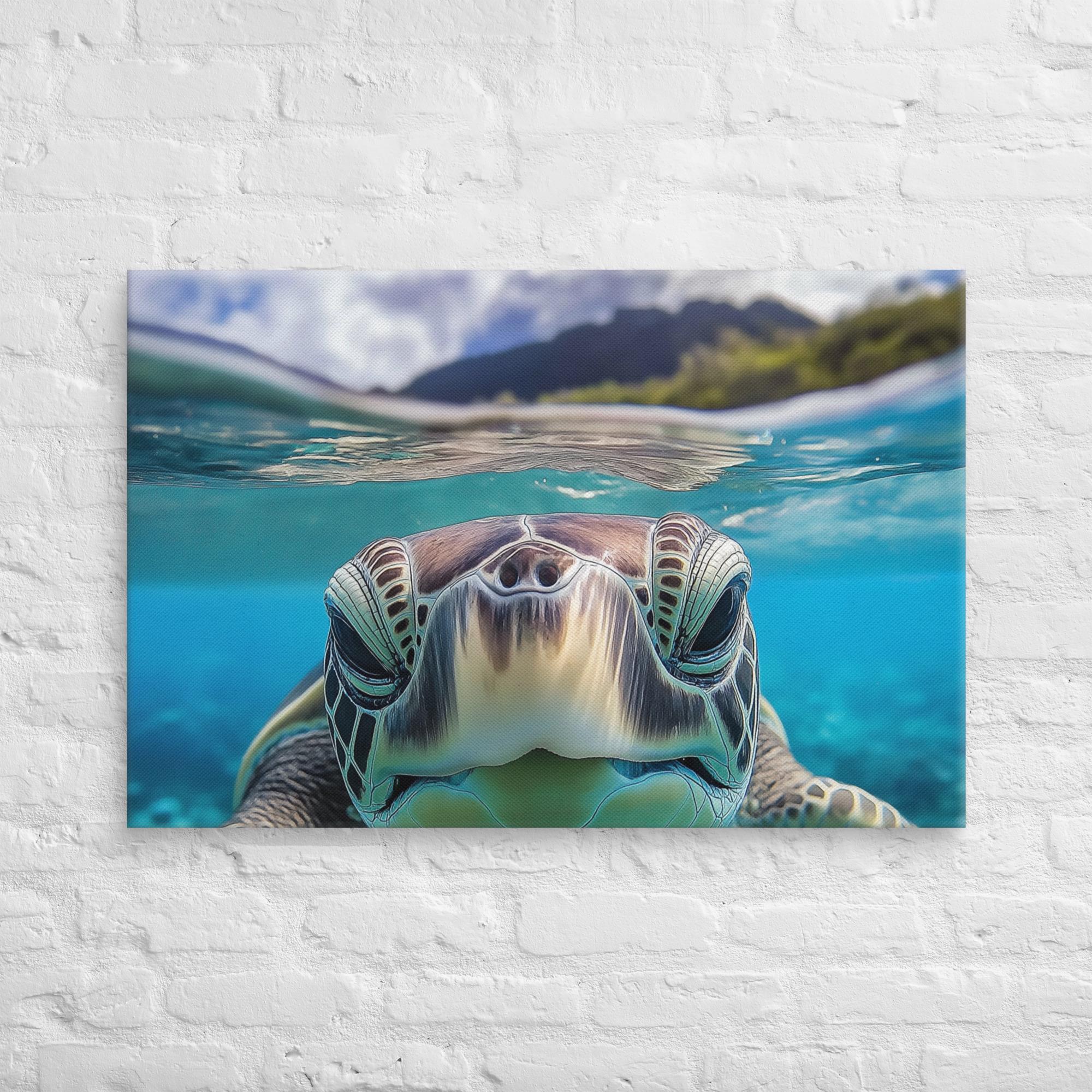 Island Encounter Sea Turtle Canvas 46