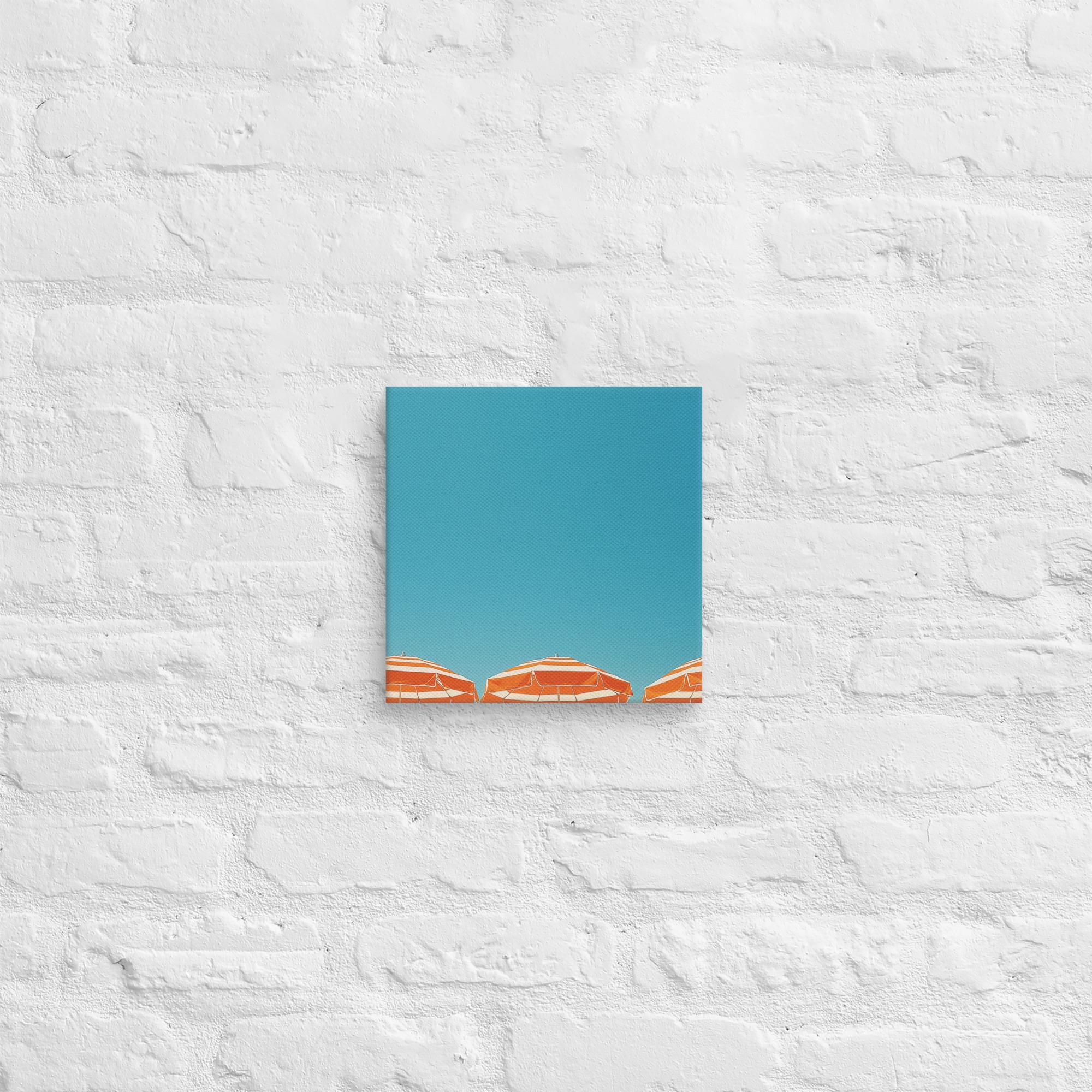 A Day at the Beach, Orange, Canvas Print 11