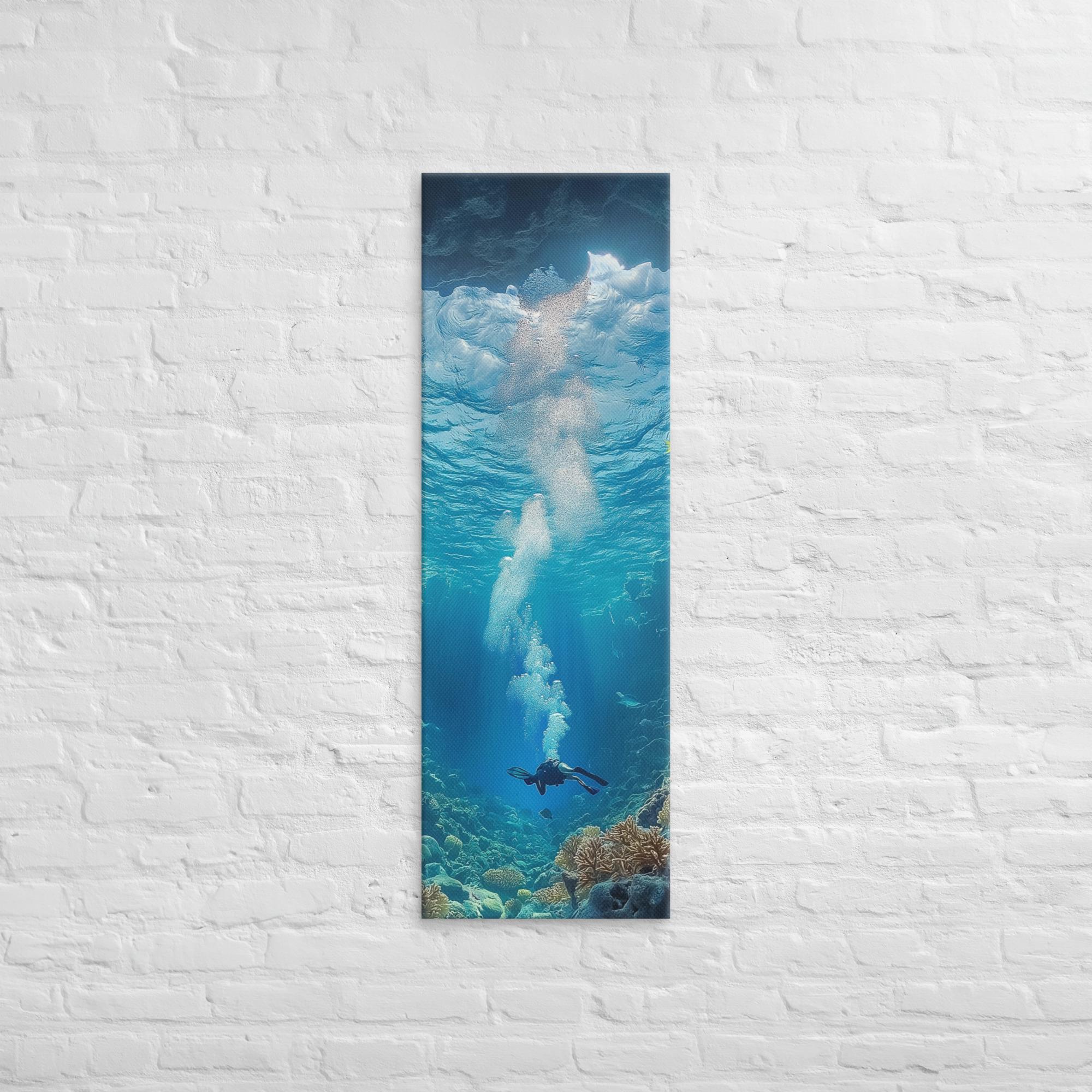 Exploring the Blue Abyss Canvas 12