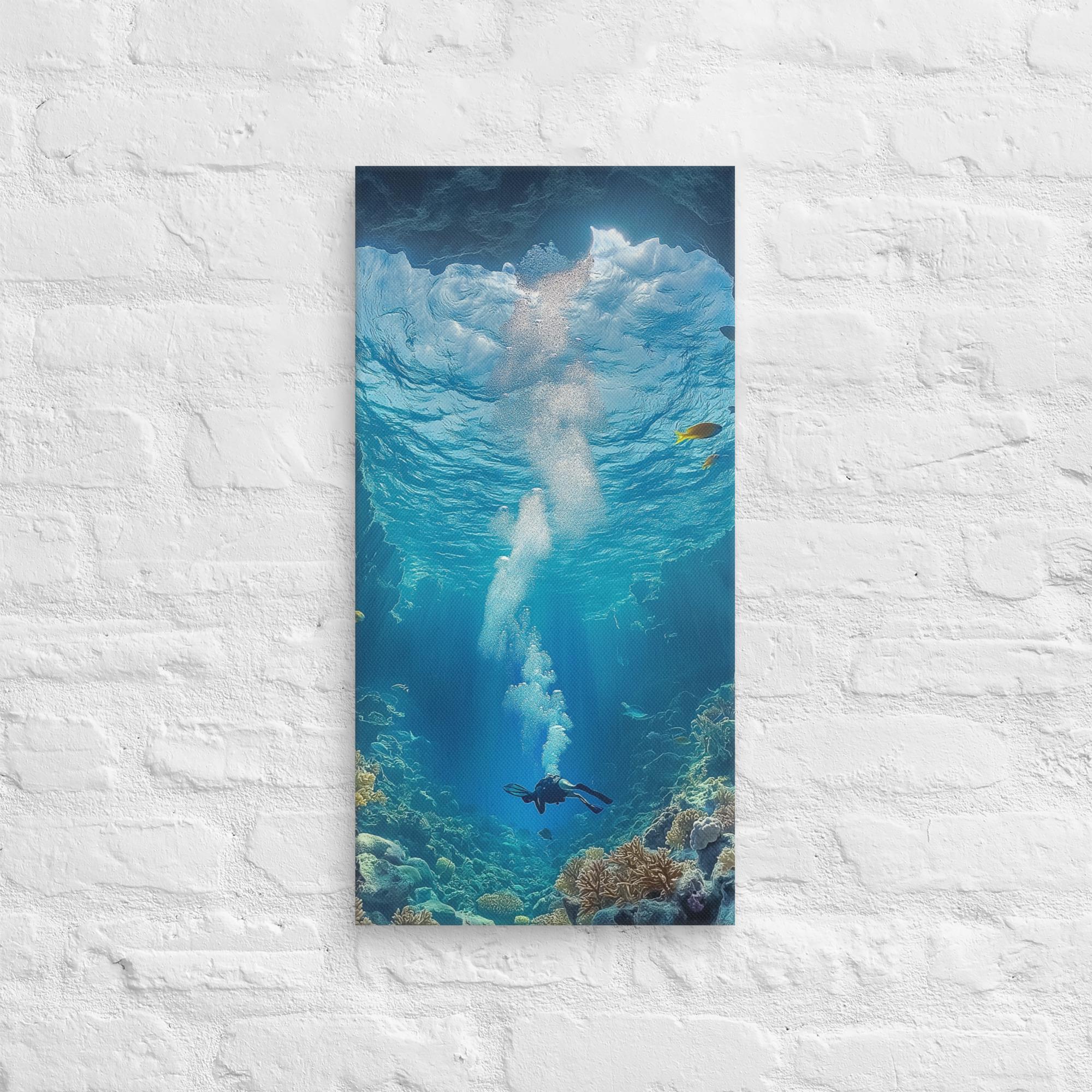Exploring the Blue Abyss Canvas 7