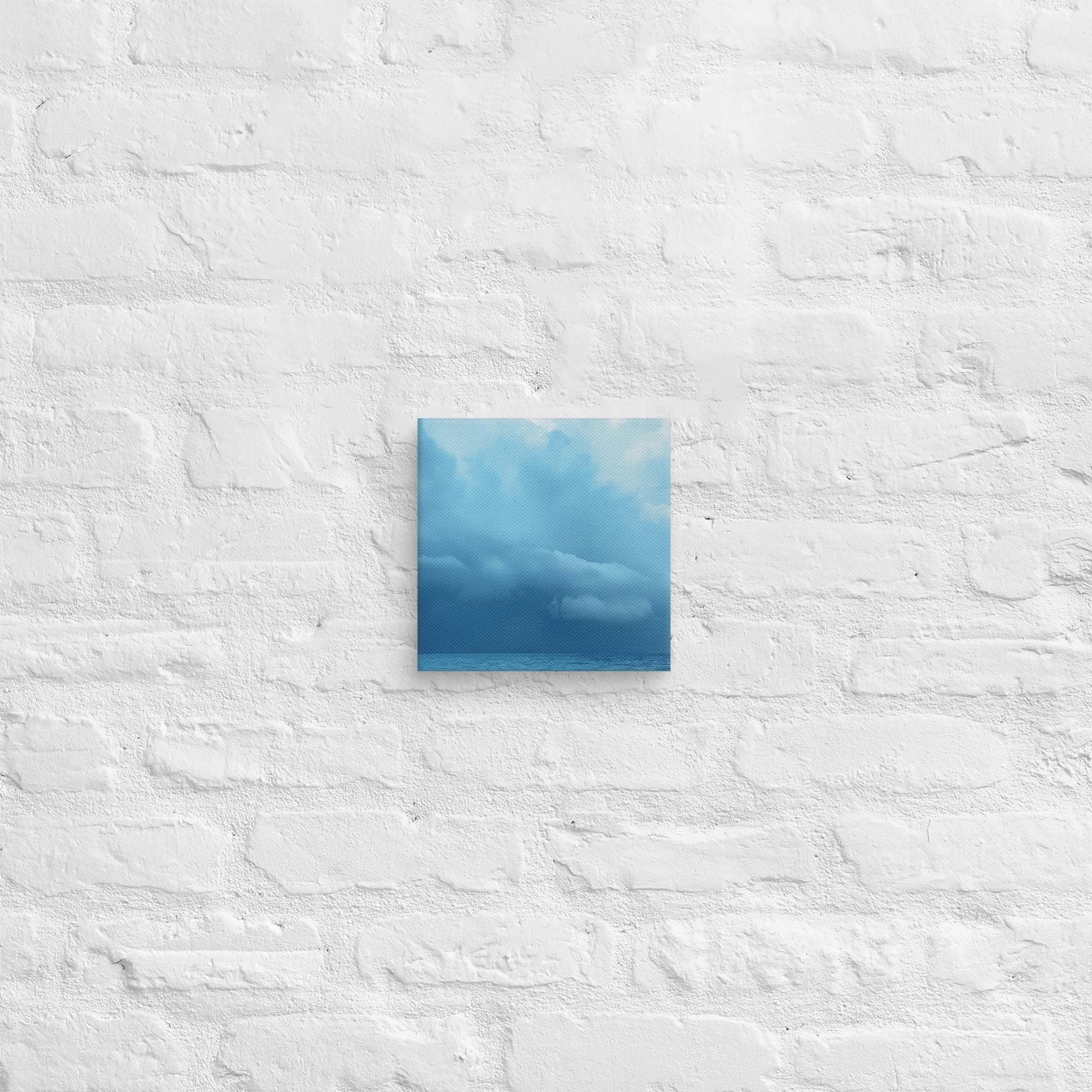 Stormy Tranquility: A Day at the Beach, Pink, Canvas Print 12