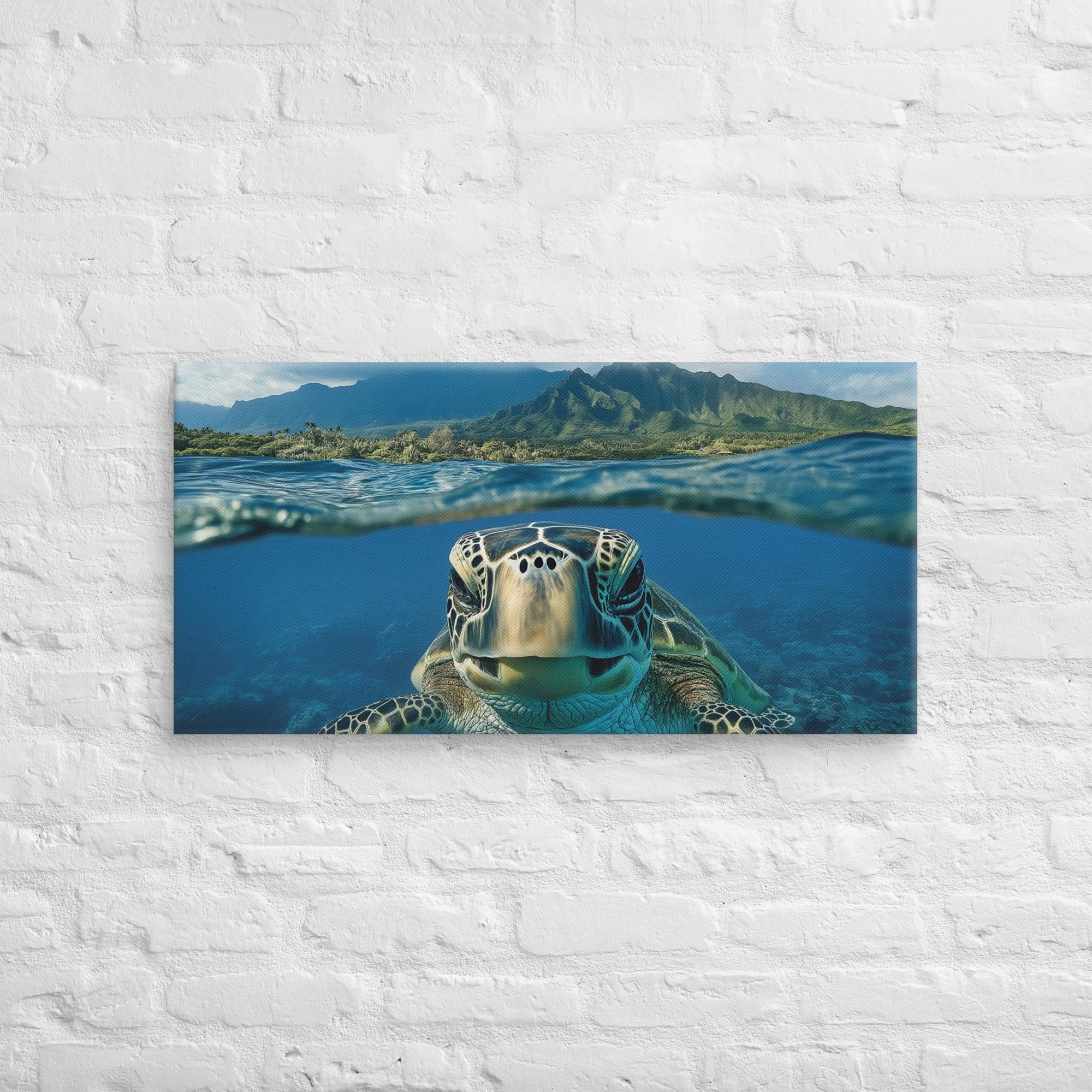 Aloha Serenity Sea Turtle Canvas 11
