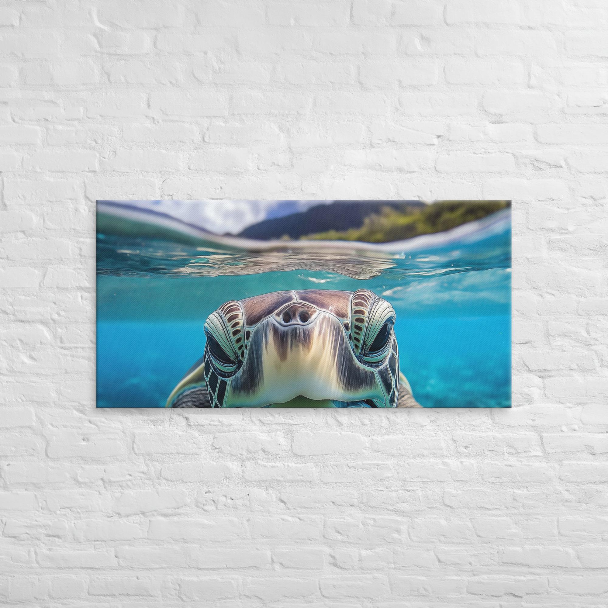 Island Encounter Sea Turtle Canvas 24