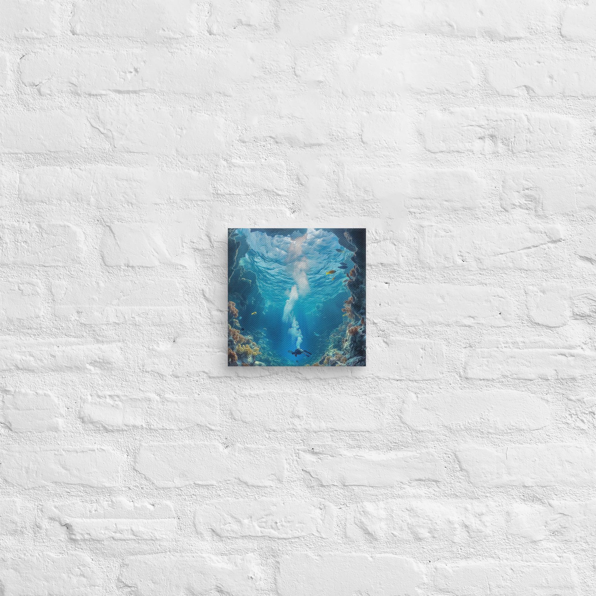 Exploring the Blue Abyss Canvas 39