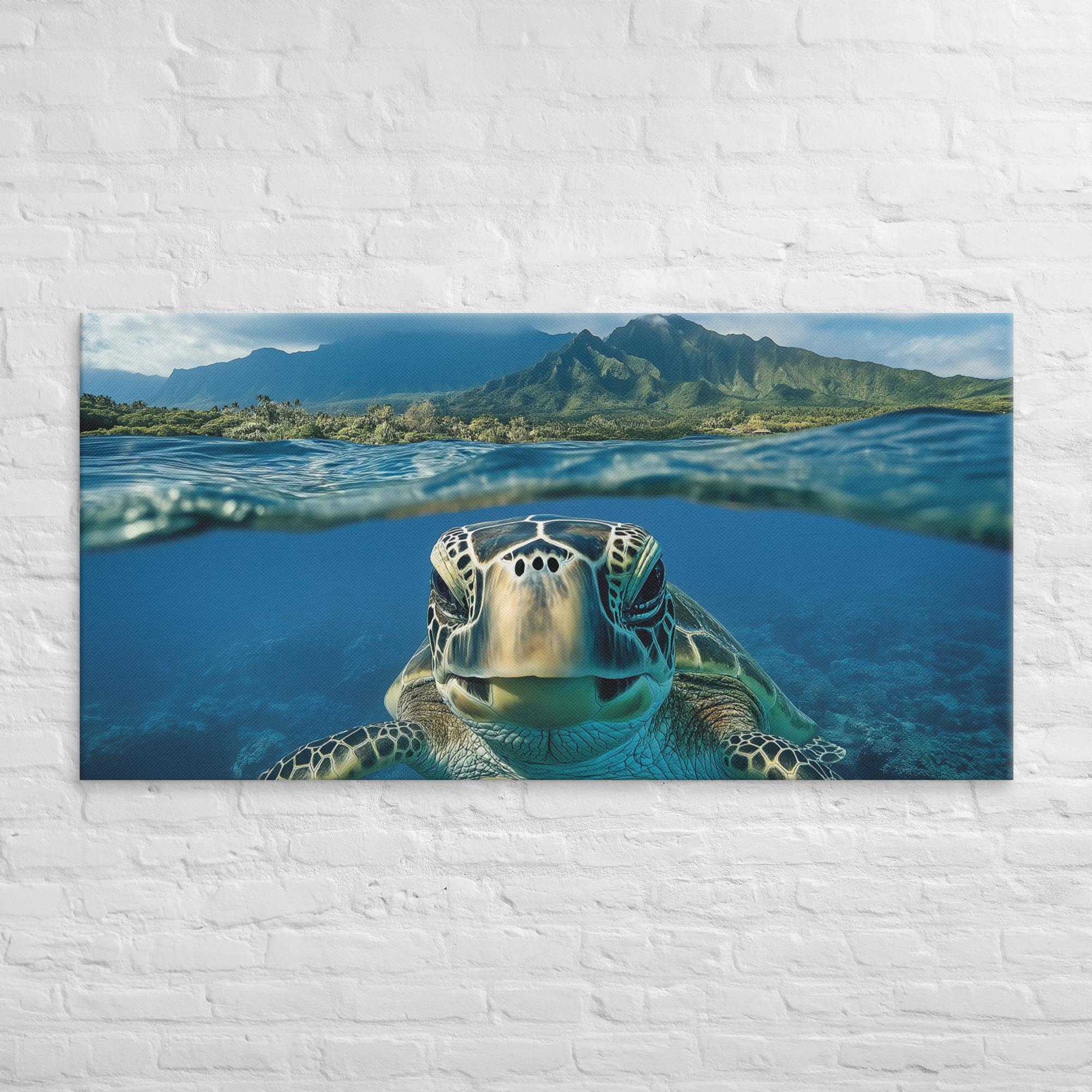 Aloha Serenity Sea Turtle Canvas 31