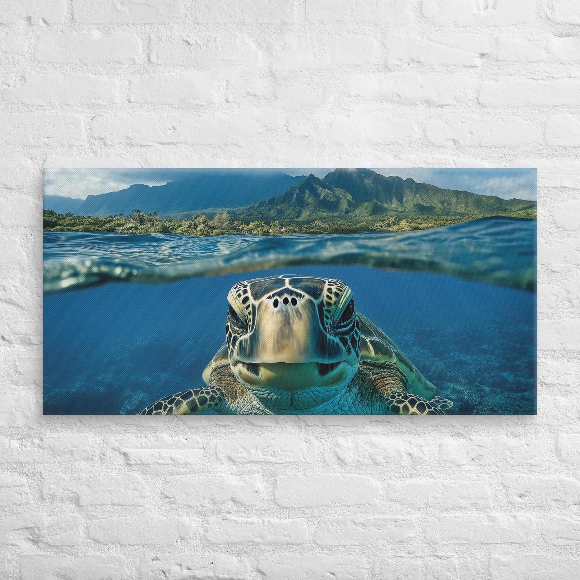 Aloha Serenity Sea Turtle Canvas 19