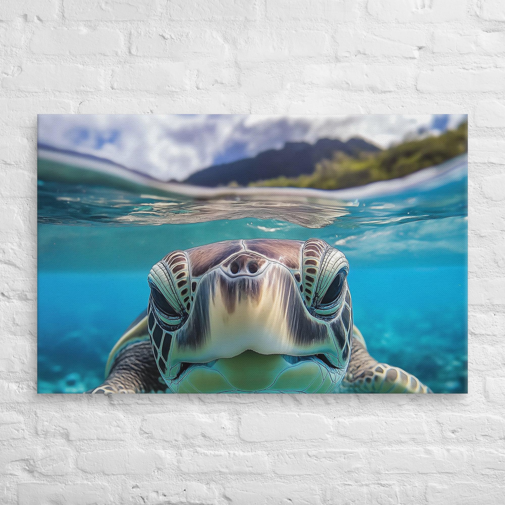 Island Encounter Sea Turtle Canvas 26