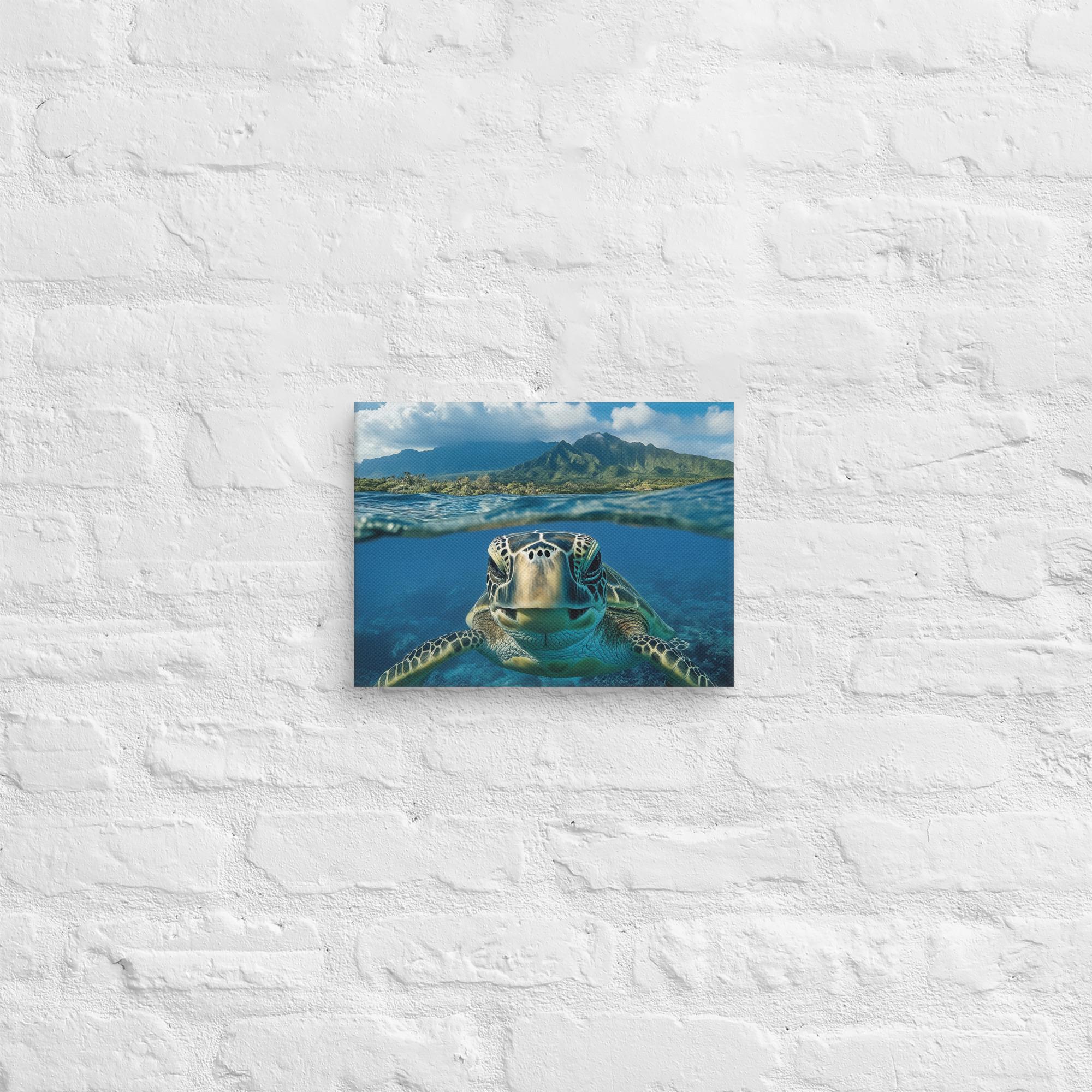 Aloha Serenity Sea Turtle Canvas 40
