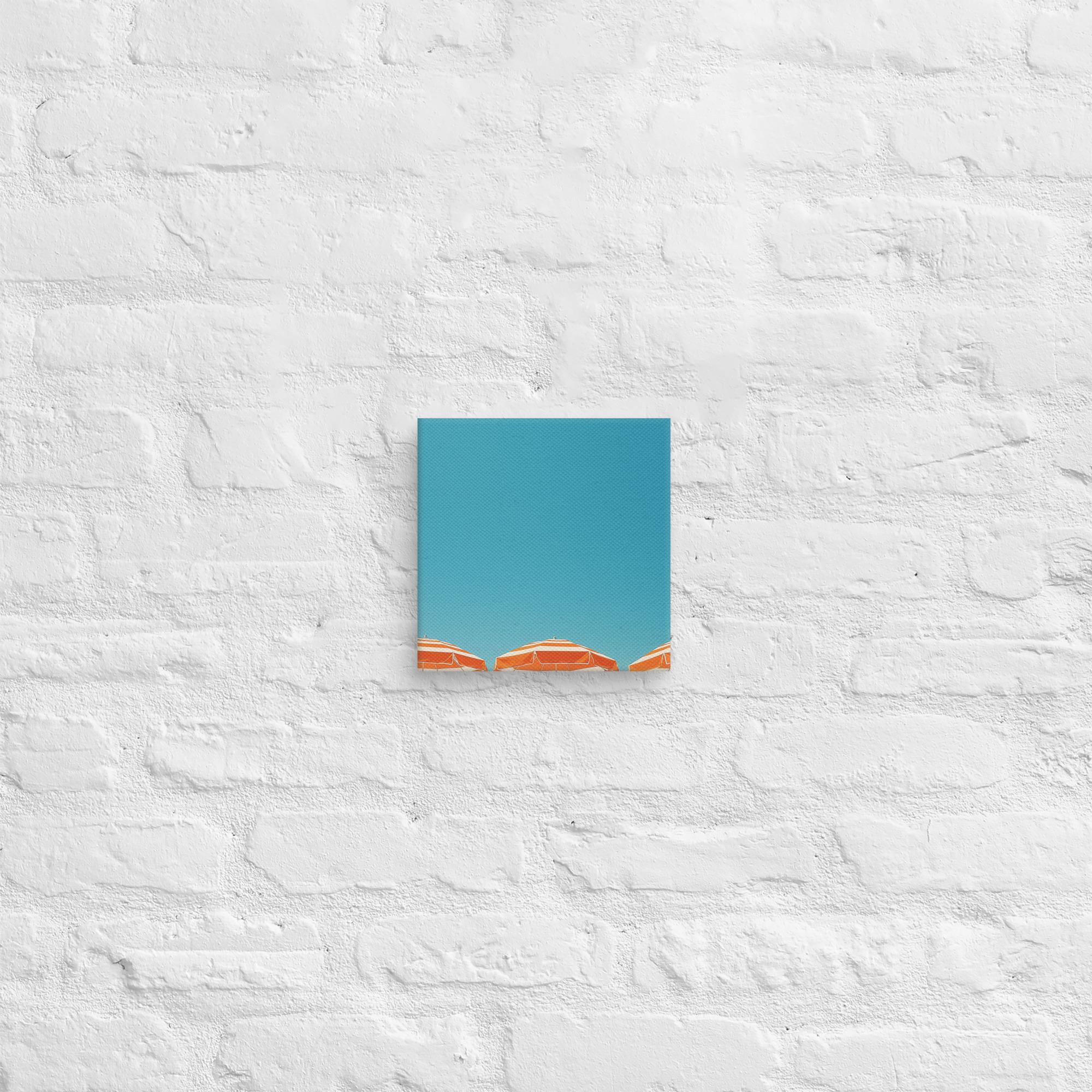 A Day at the Beach, Orange, Canvas Print 12