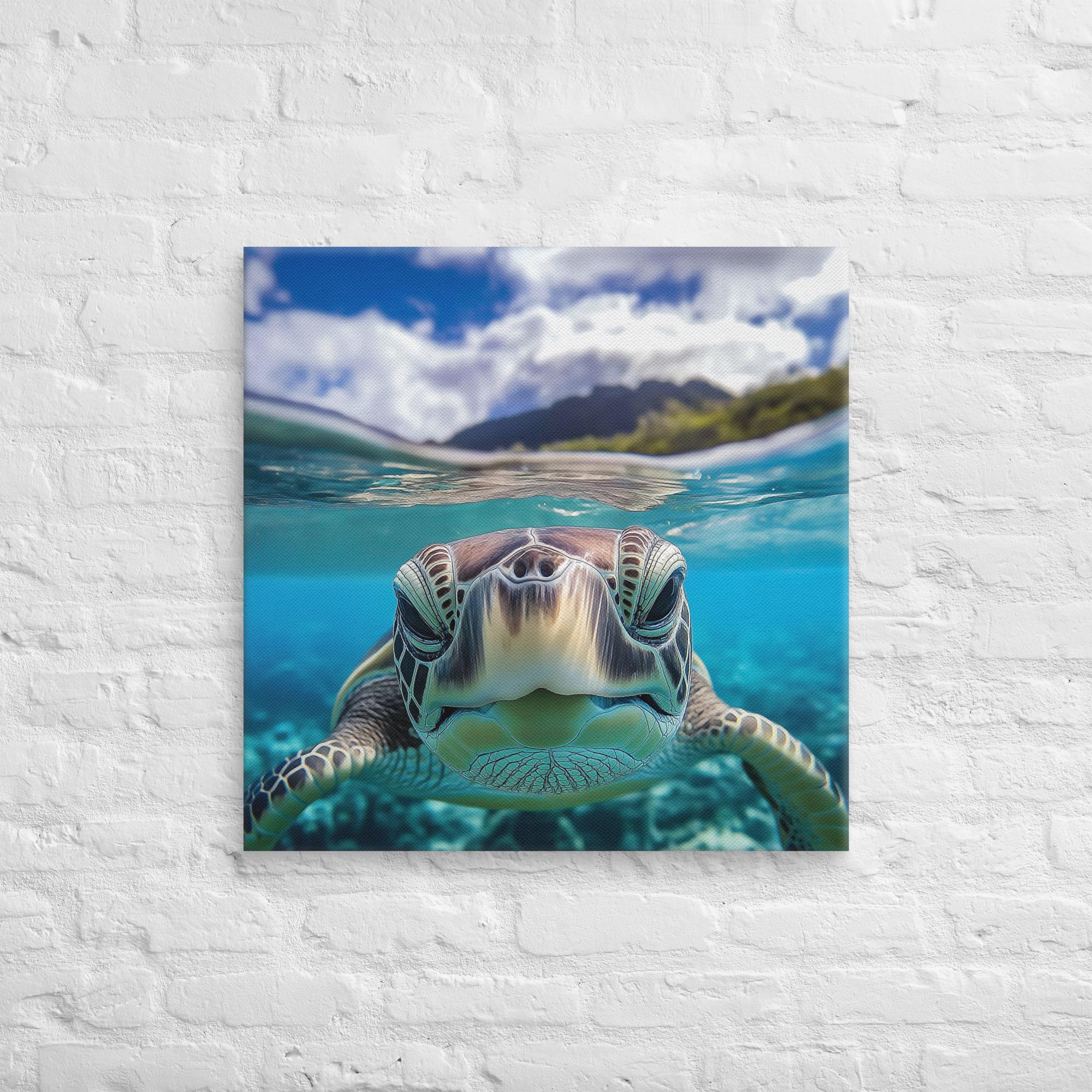 Island Encounter Sea Turtle Canvas 25