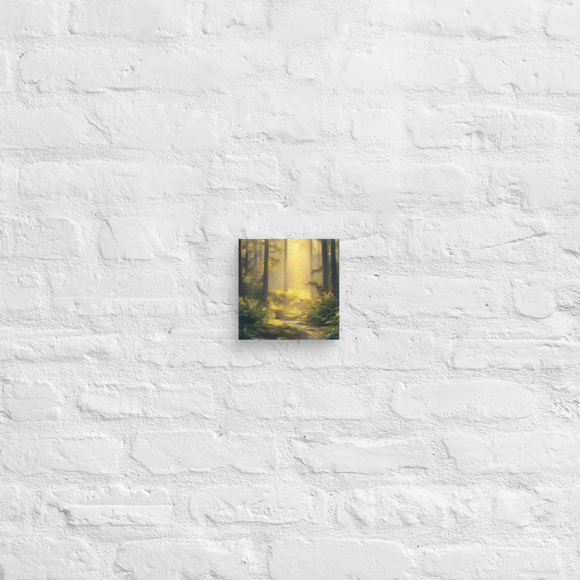 Golden Serenity, A Forest at Dawn Canvas 36