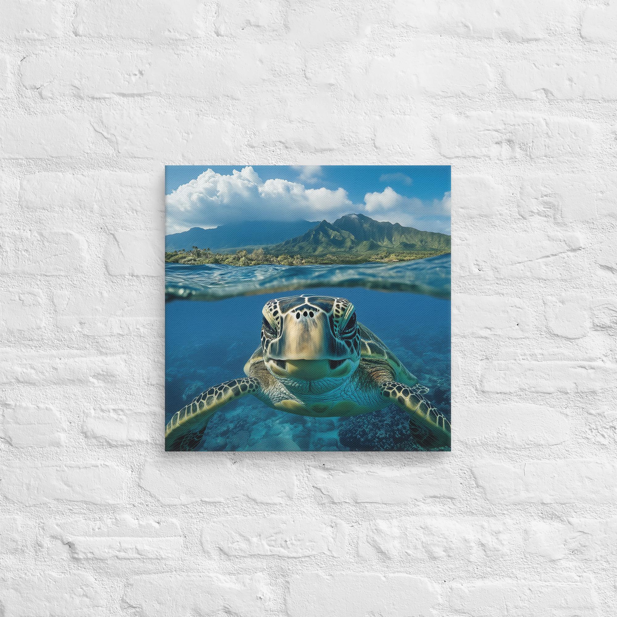 Aloha Serenity Sea Turtle Canvas 43