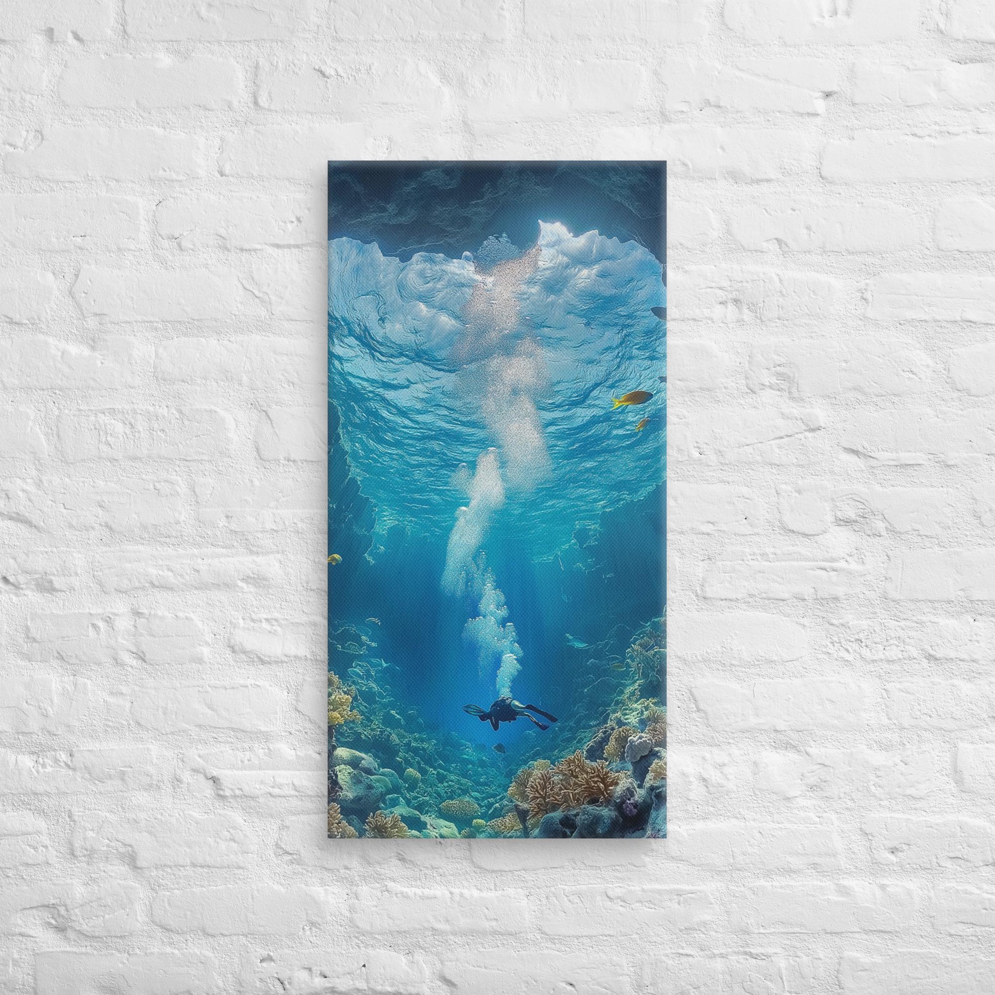 Exploring the Blue Abyss Canvas 11