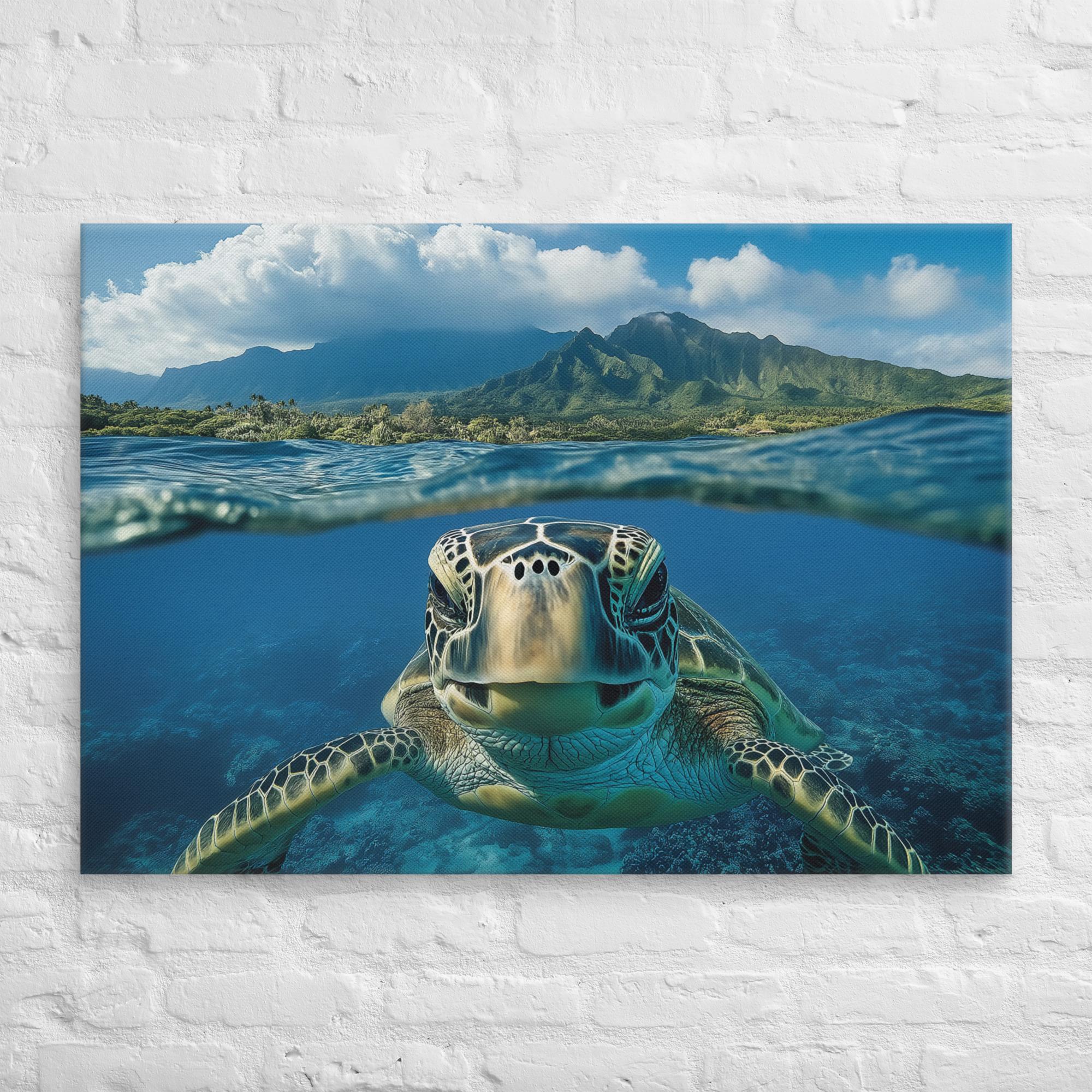Aloha Serenity Sea Turtle Canvas 28