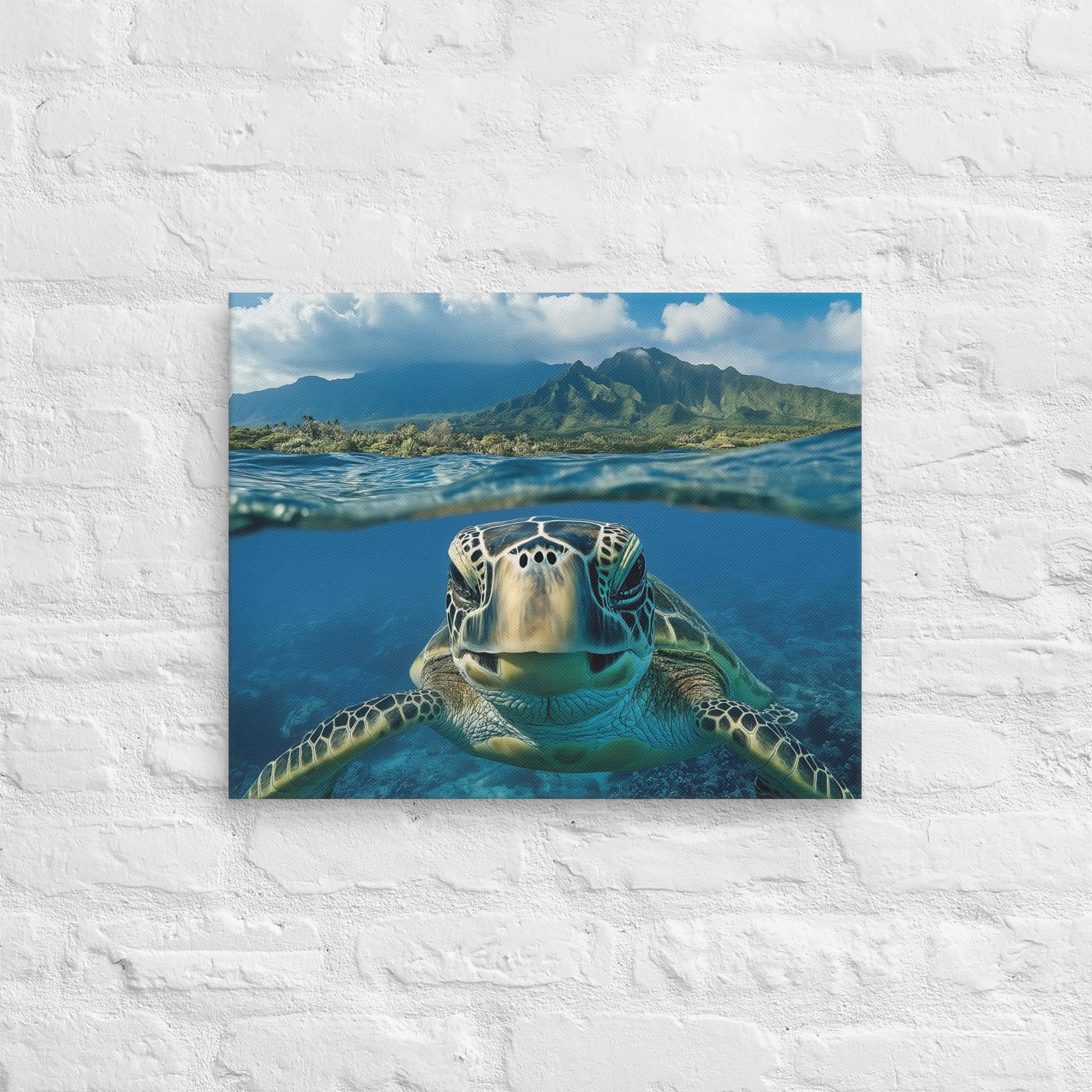 Aloha Serenity Sea Turtle Canvas 44