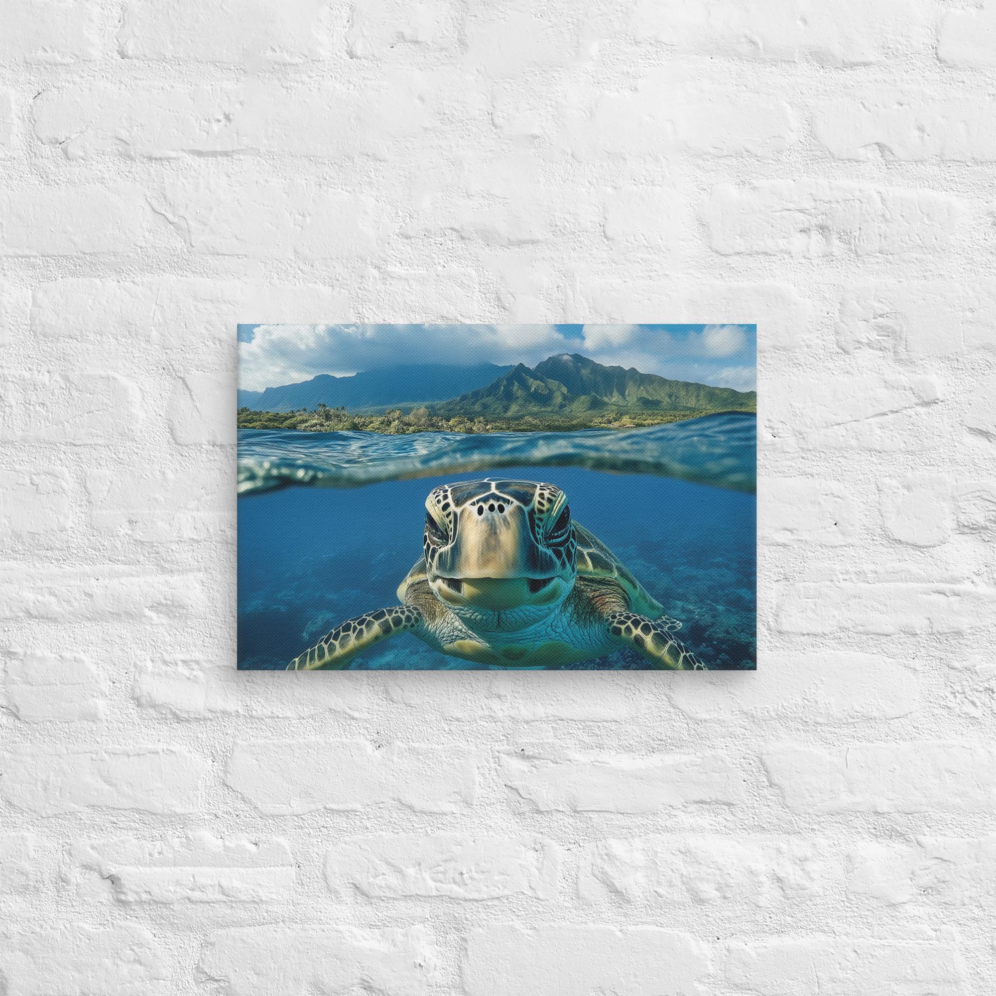 Aloha Serenity Sea Turtle Canvas 6