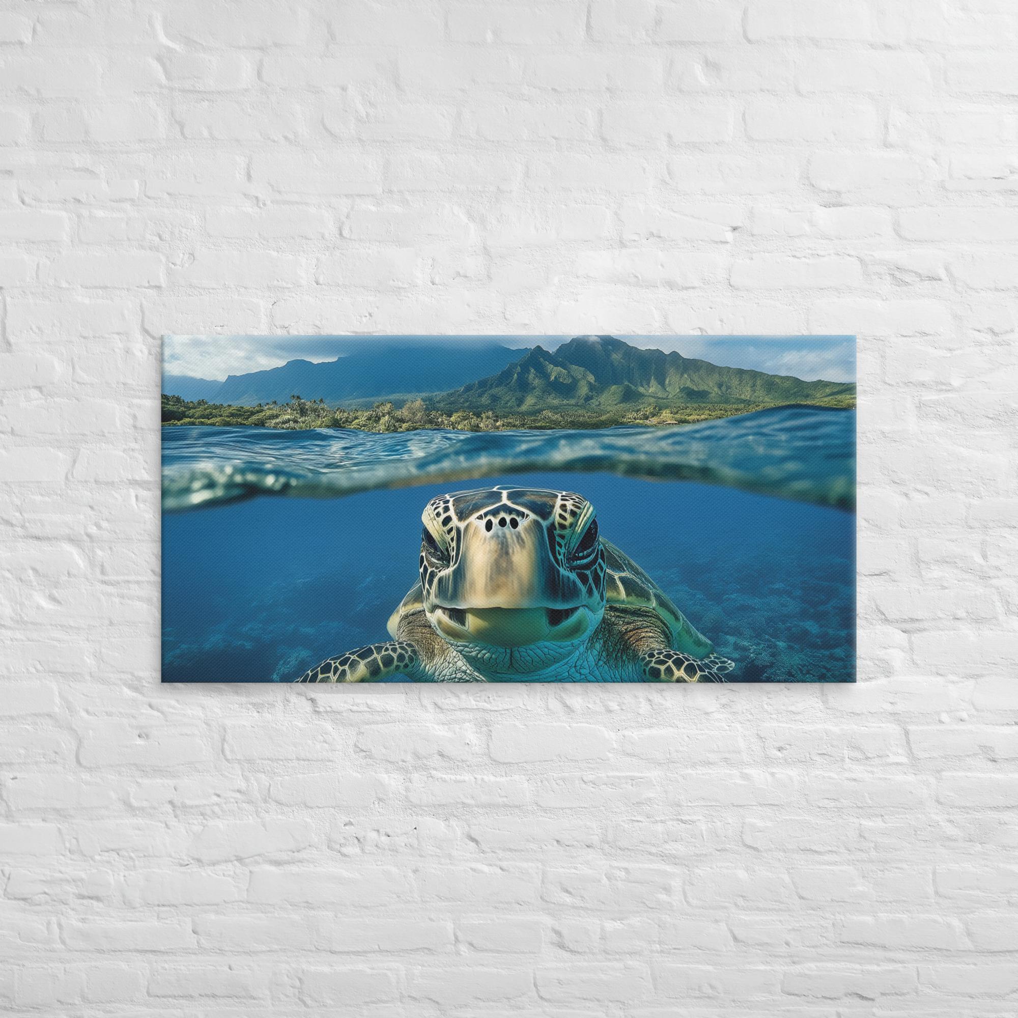 Aloha Serenity Sea Turtle Canvas 24