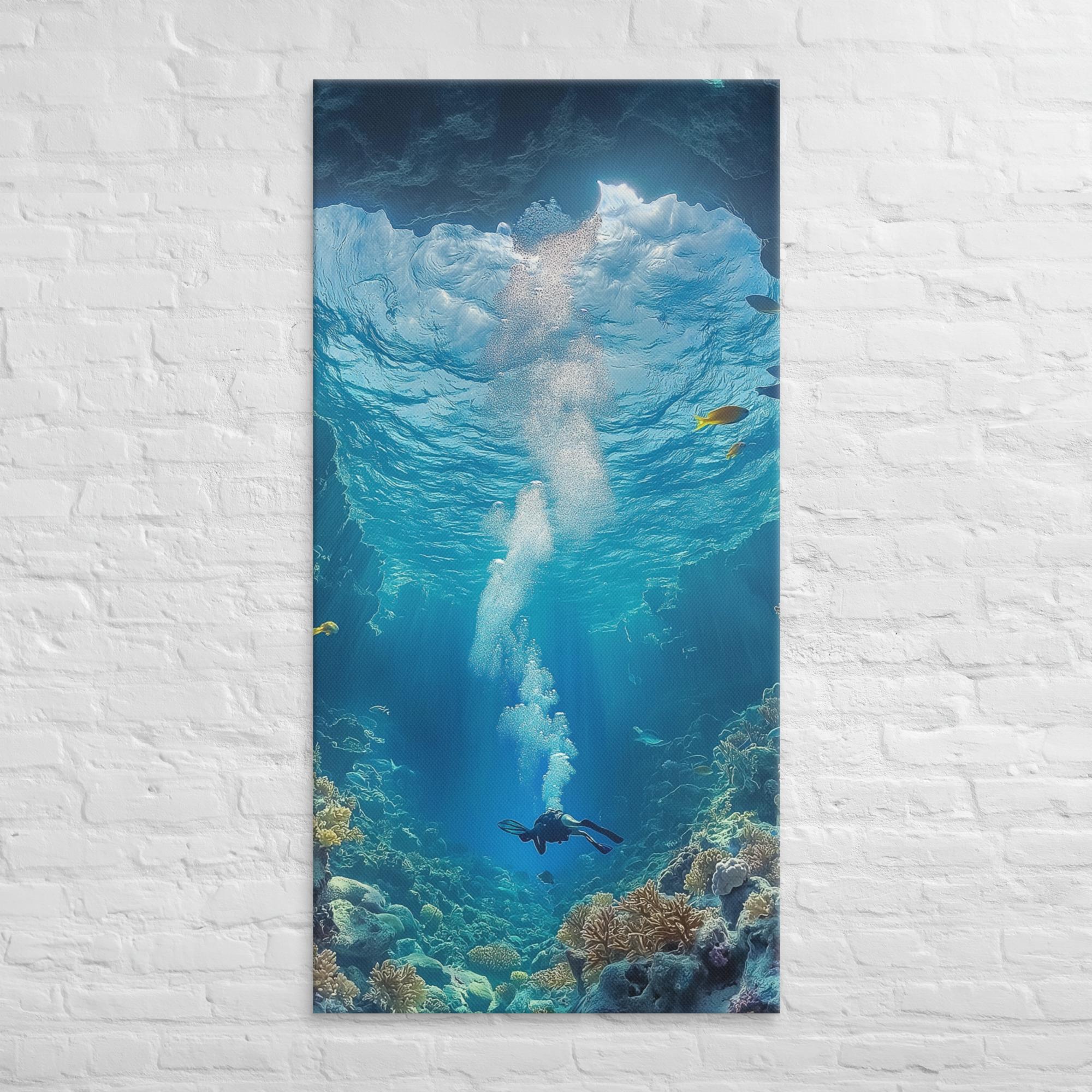 Exploring the Blue Abyss Canvas 31