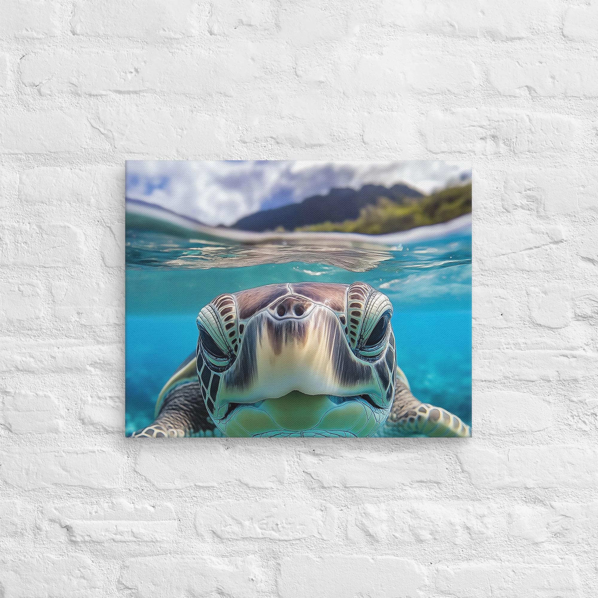 Island Encounter Sea Turtle Canvas 44