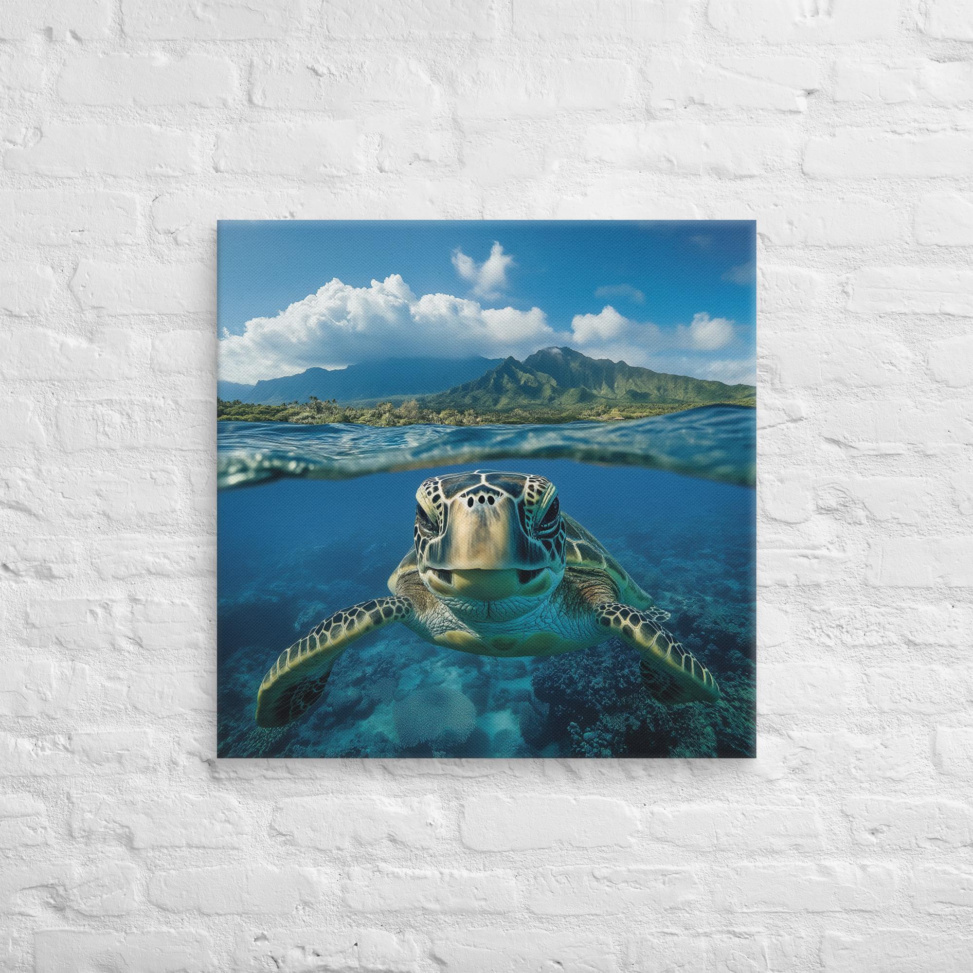 Aloha Serenity Sea Turtle Canvas 25