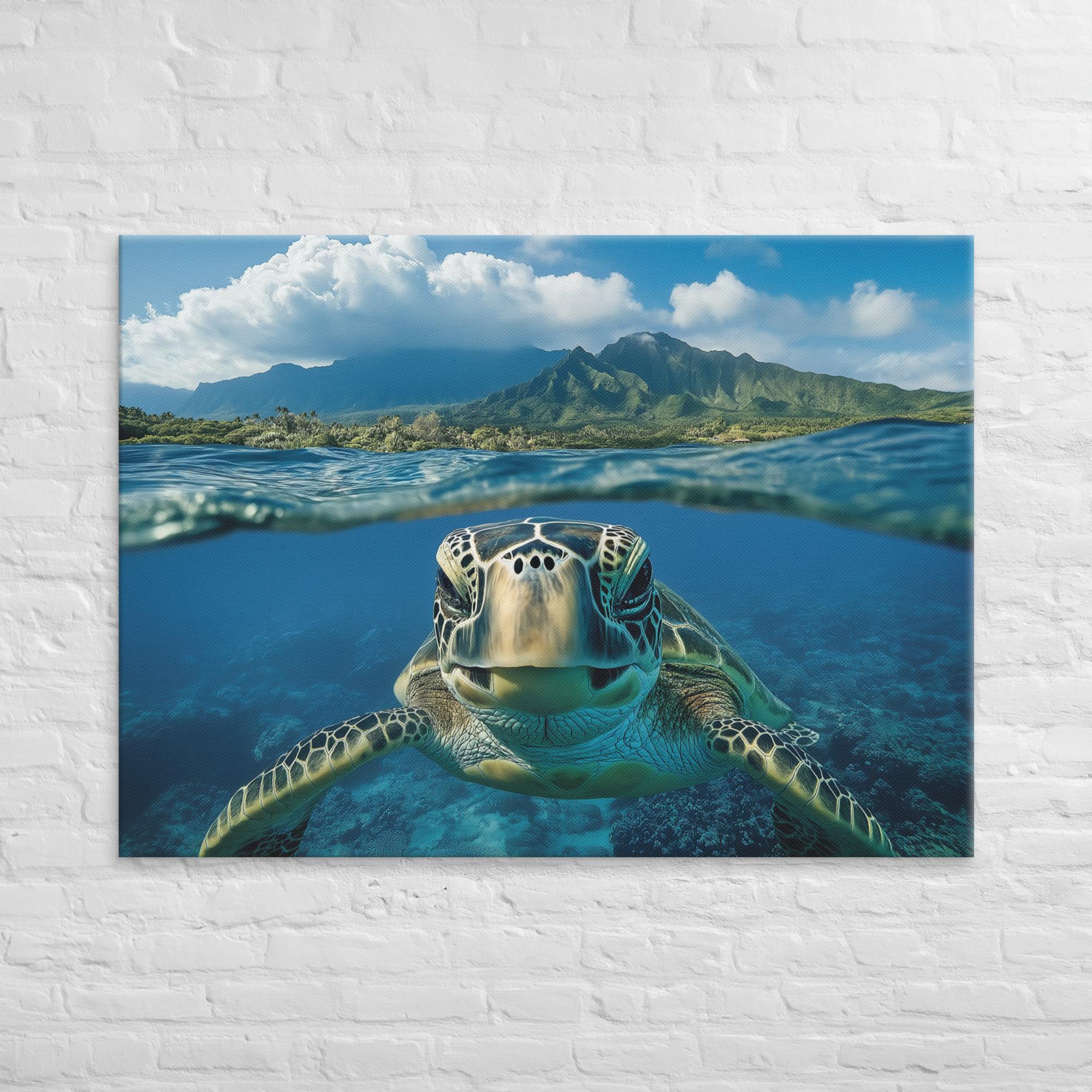 Aloha Serenity Sea Turtle Canvas 35